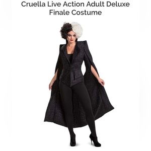 Cruella Live Action Adult Deluxe Finale Costume, medium, brand new, womens